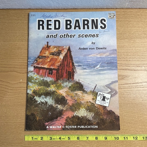 Red Barns & Other Scenes Dewitz Walter T Foster #111 Vtg Art Instruction Book - Picture 9 of 10